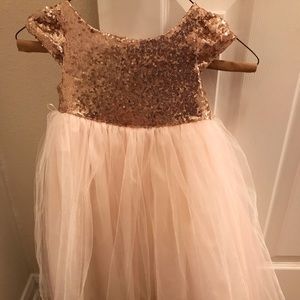Rose Gold Girls dress size 4